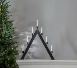 Julbelysning|Jotex Ljusstake Vind Höjd 63 Cm Black