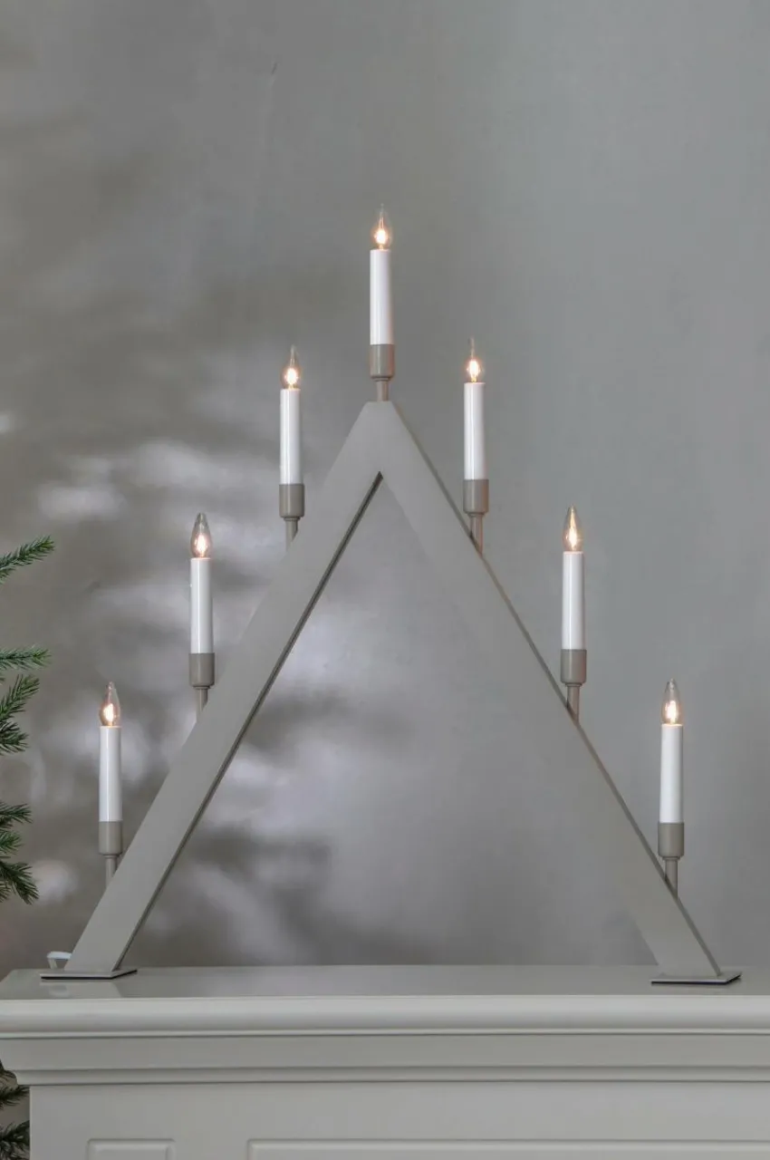 Julbelysning|Jotex Ljusstake Vind Höjd 63 Cm Beige