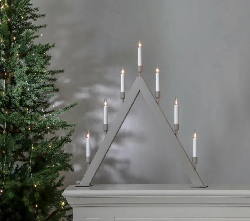 Julbelysning|Jotex Ljusstake Vind Höjd 63 Cm Beige