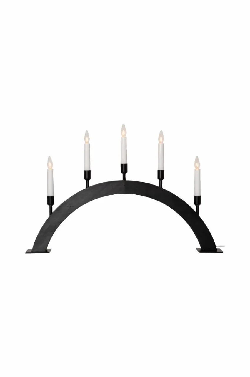 Julbelysning|Jotex Ljusstake Vind Höjd 38 Cm Black