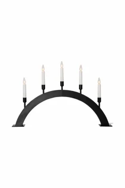Julbelysning|Jotex Ljusstake Vind Höjd 38 Cm Black