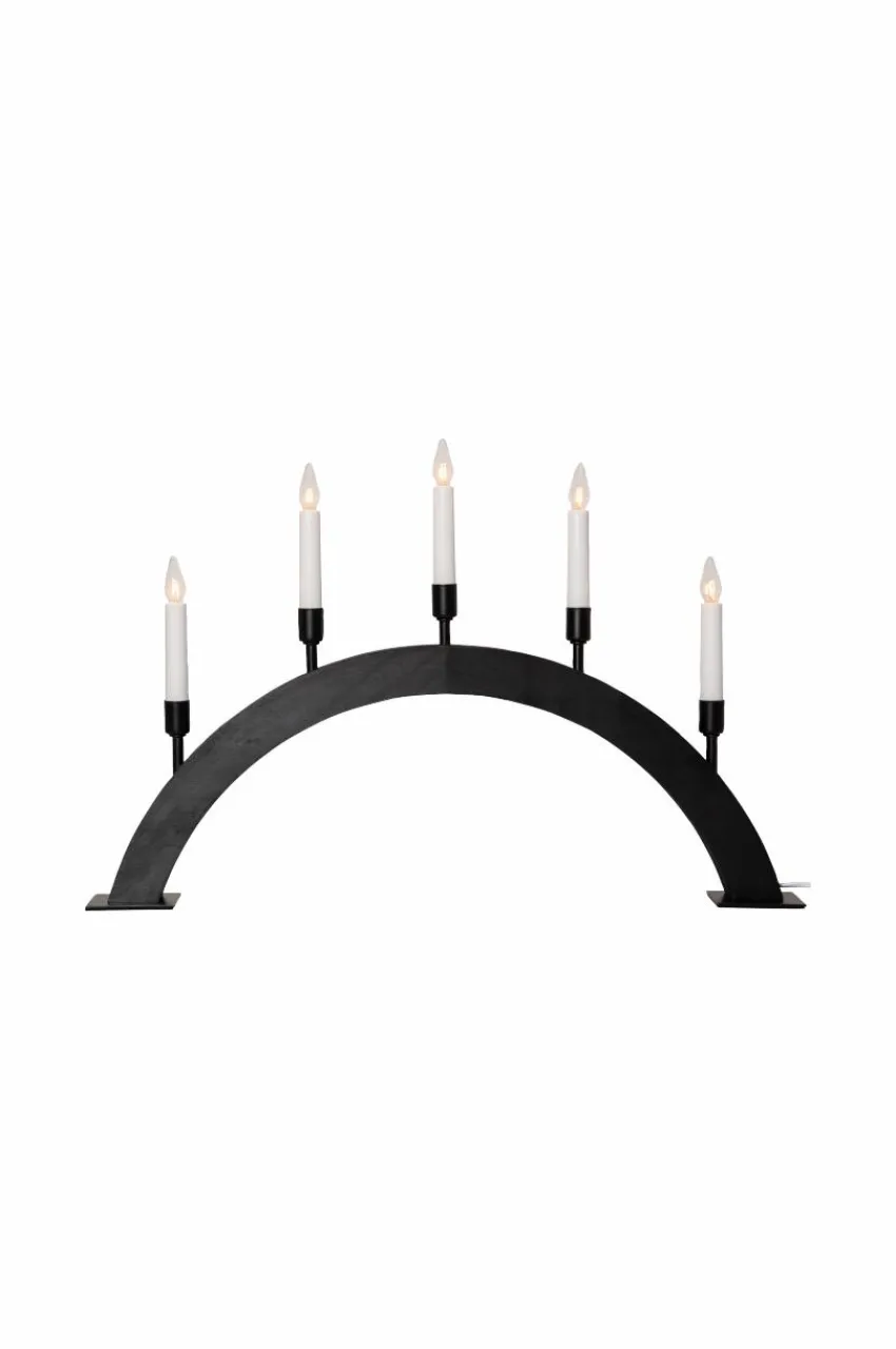 Julbelysning|Jotex Ljusstake Vind Höjd 38 Cm Black