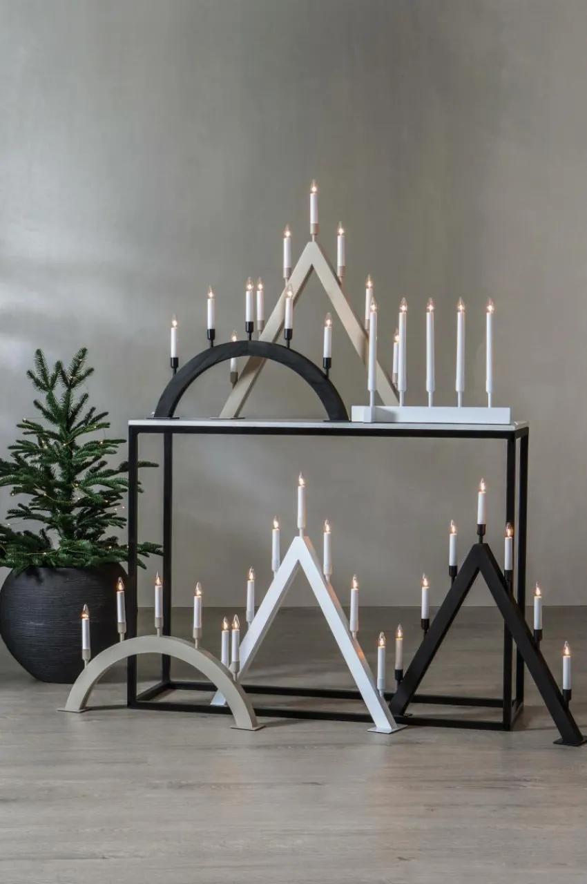 Julbelysning|Jotex Ljusstake Vind Höjd 38 Cm Black