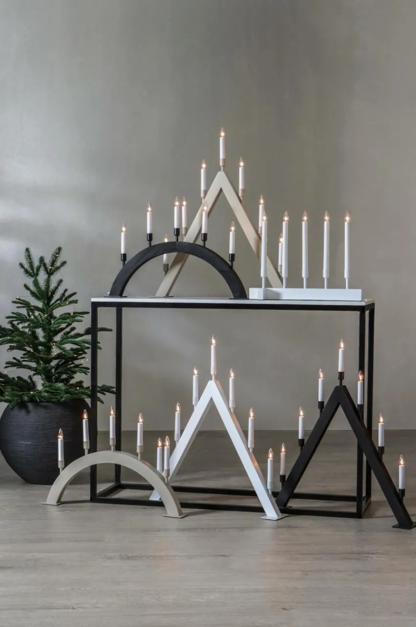 Julbelysning|Jotex Ljusstake Vind Höjd 38 Cm Black
