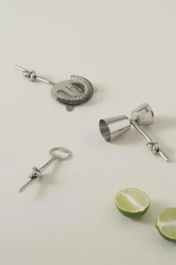 Glas|Jotex LOOP Drinkset 3 Delar Silver