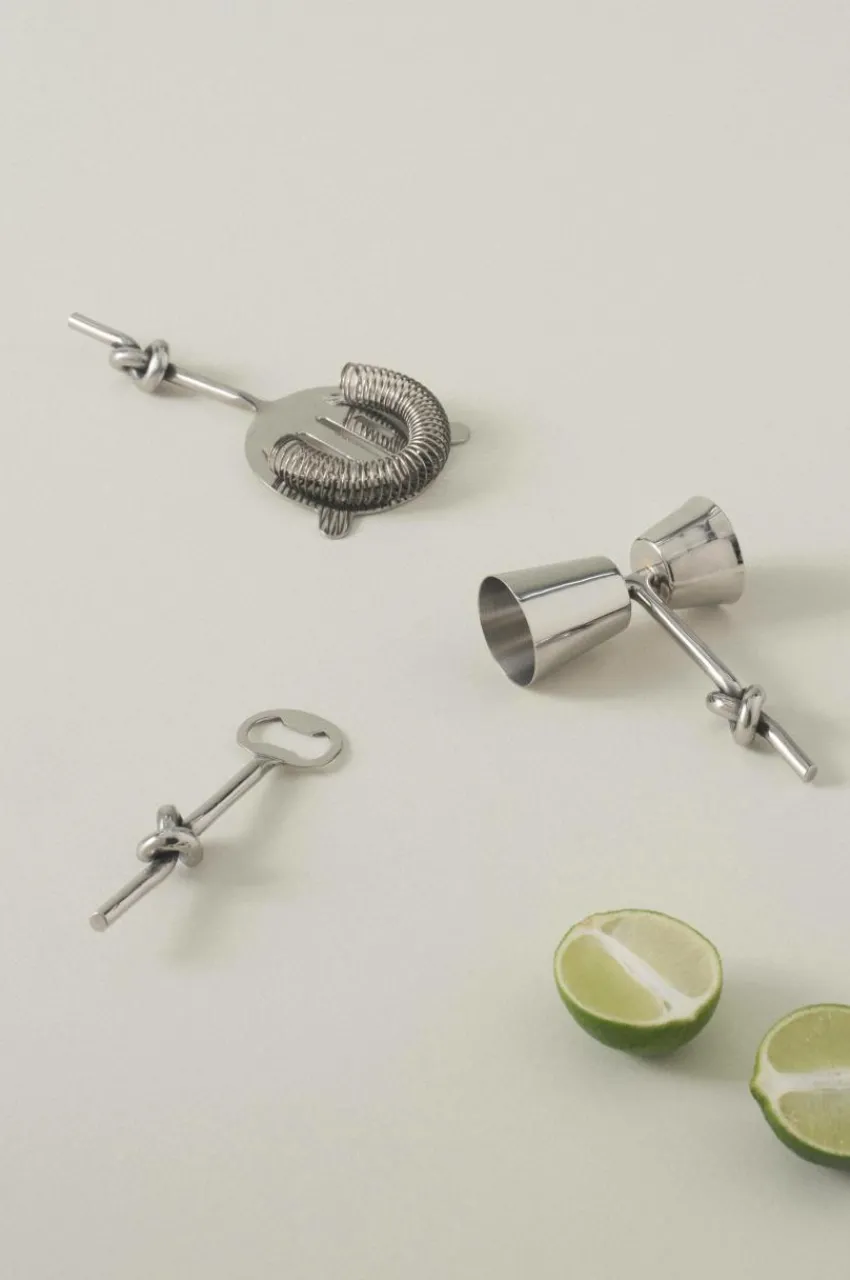 Glas|Jotex LOOP Drinkset 3 Delar Silver