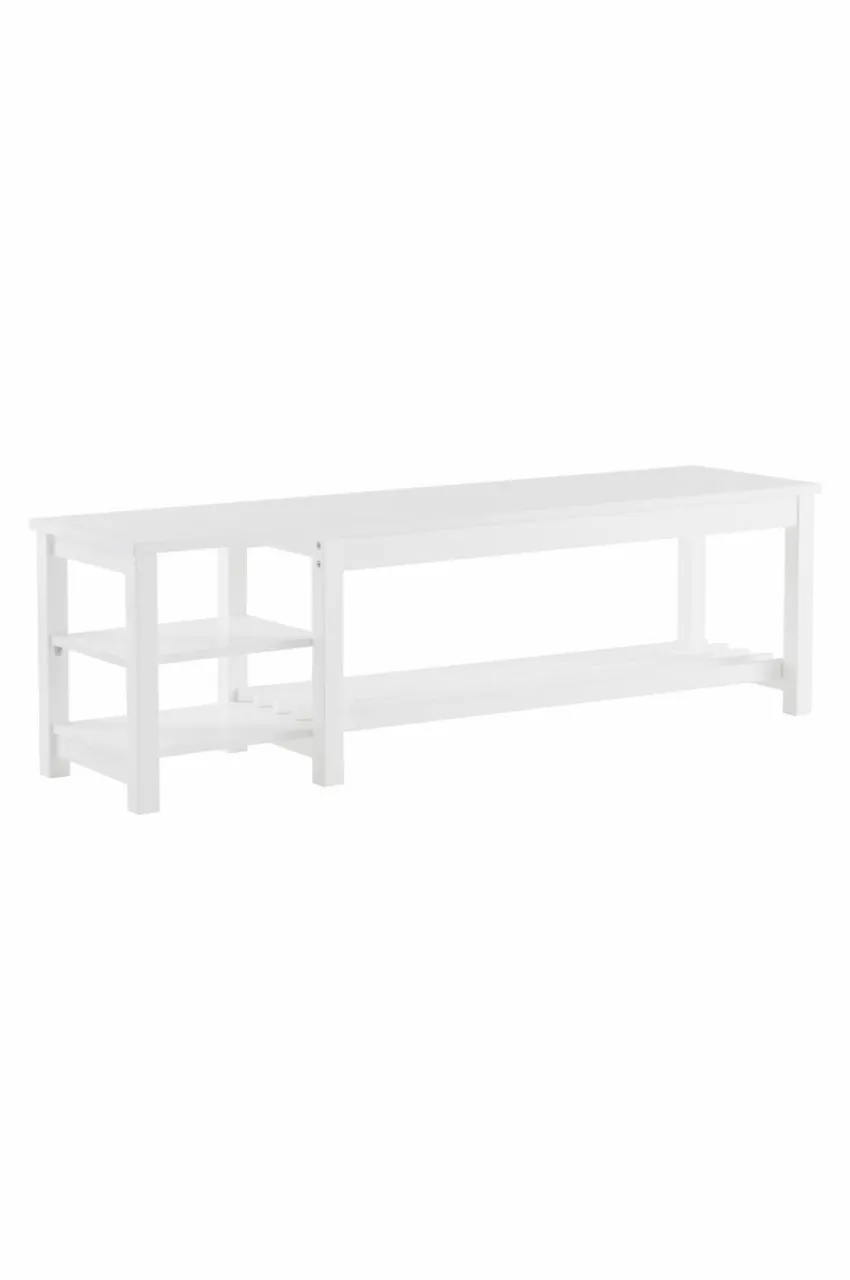 Hallmöbler|Jotex LUEVEN Bänk/skohylla 150 Cm Vit
