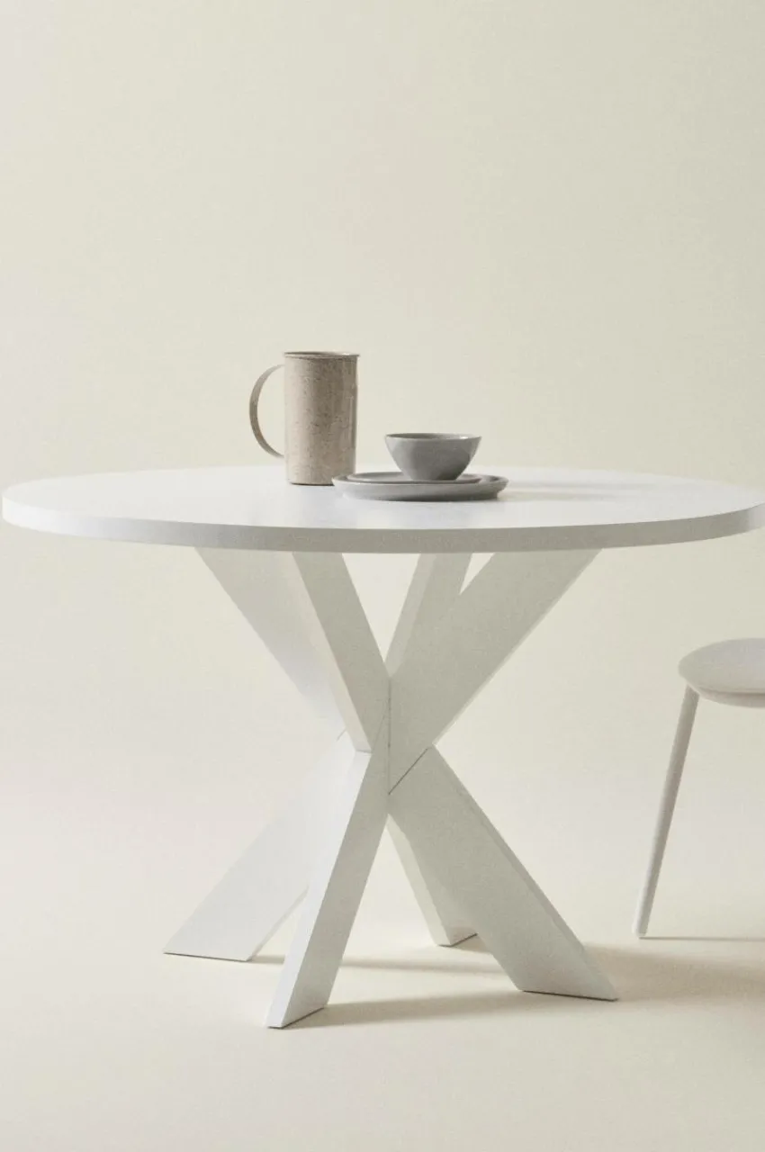 Bord|Jotex LUGNVIK Matbord ø 120 Cm Matt vit
