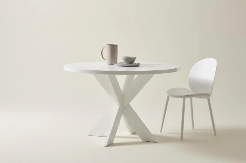 Bord|Jotex LUGNVIK Matbord ø 120 Cm Matt vit
