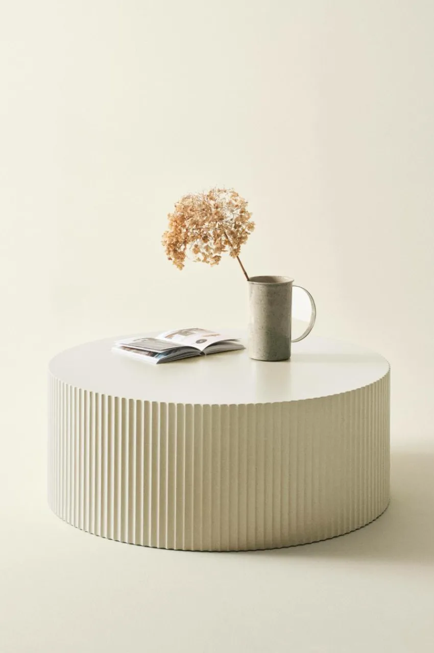 Bord|Jotex LUNDEN Soffbord ø 90 Cm Naturvit