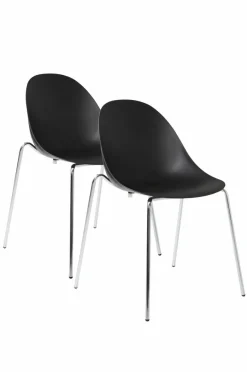 Stolar|Jotex LUNNARP Stol 2-pack Svart/krom