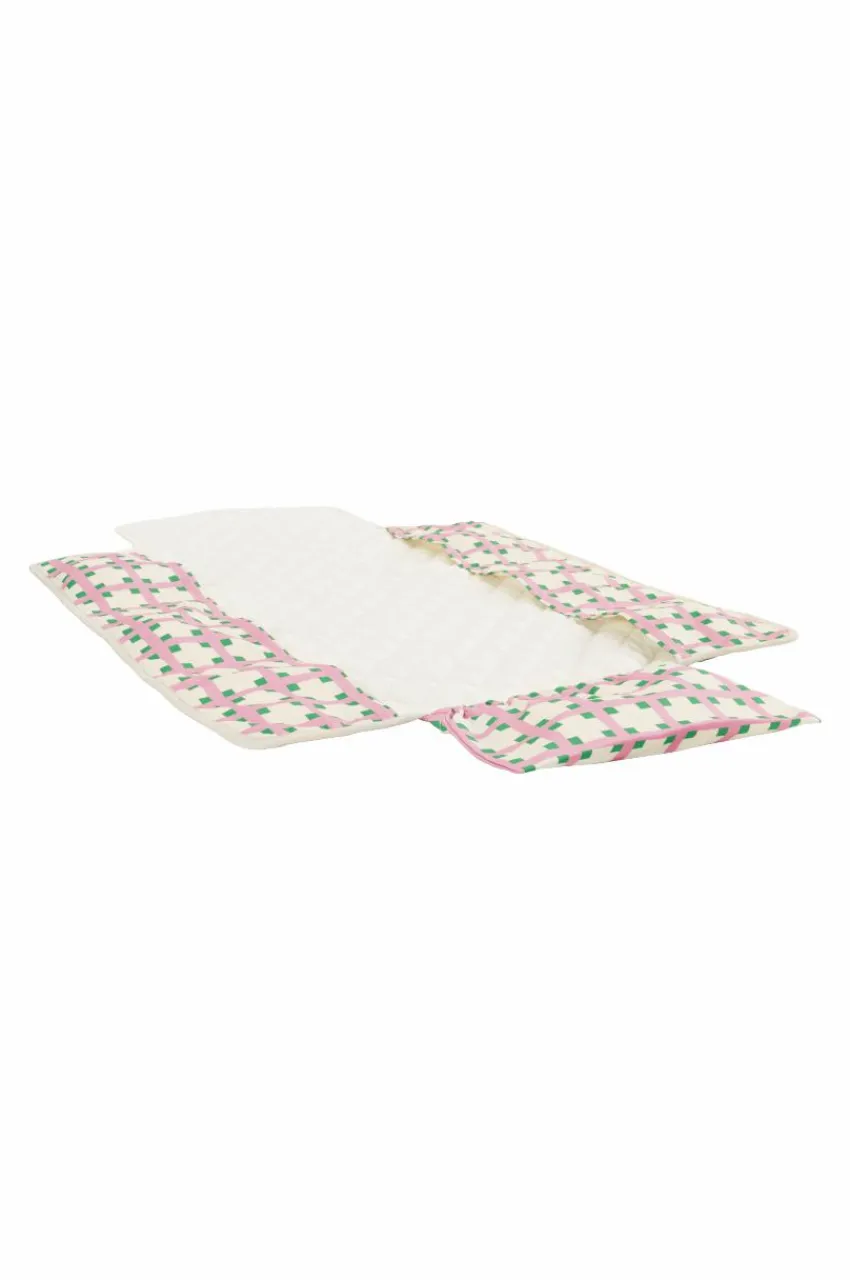Barnsängkläder|Jotex LUTZ Skötbädd Portabel Rosa/grön