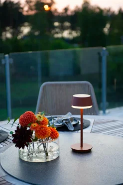 Utebelysning|Utebelysning|Jotex LYON Bordslampa Uppladdningsbar Utomhus Terrakotta
