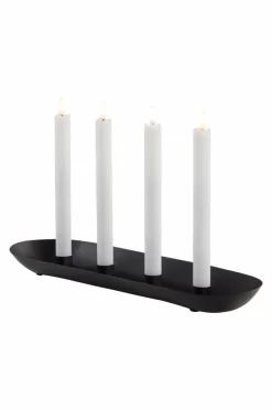 Julbelysning|Ljusstakar|Jotex LYRIC OVAL Ljusstake Matt svart