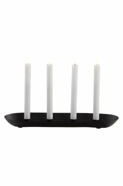 Julbelysning|Ljusstakar|Jotex LYRIC OVAL Ljusstake Matt svart