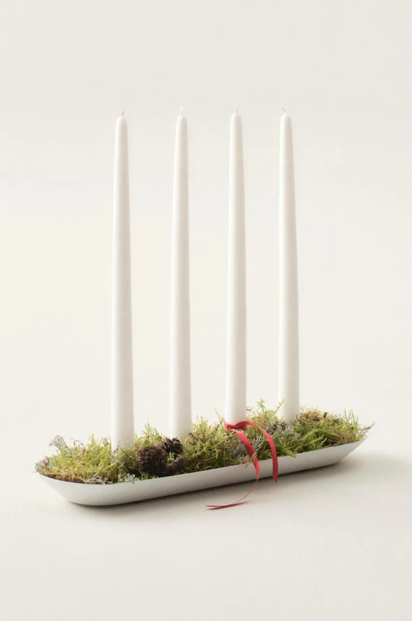 Julbelysning|Ljusstakar|Jotex LYRIC OVAL Ljusstake Matt vit