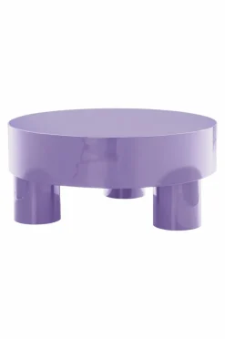 Bord|Jotex MALARO GLOSSY Runt Soffbord ø 90 Cm Lila