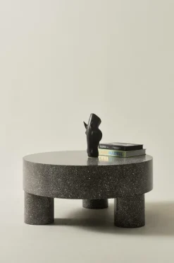 Bord|Jotex MALARO Soffbord ø 90 Cm Mörkgrå terrazzo