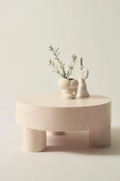 Bord|Jotex MALARO Soffbord ø 90 Cm Beige terrazzo