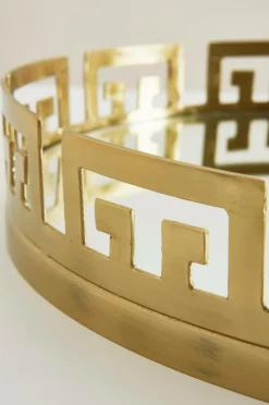 Brickor & Serveringsfat|Jotex MALLIS Bricka - Stor ø 42 Cm Guld