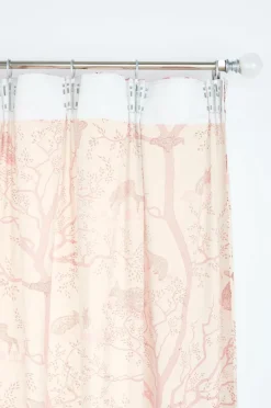 Barngardiner|Jotex MALOU Multifunktionsgardin 2-pack Ekologisk Rosa