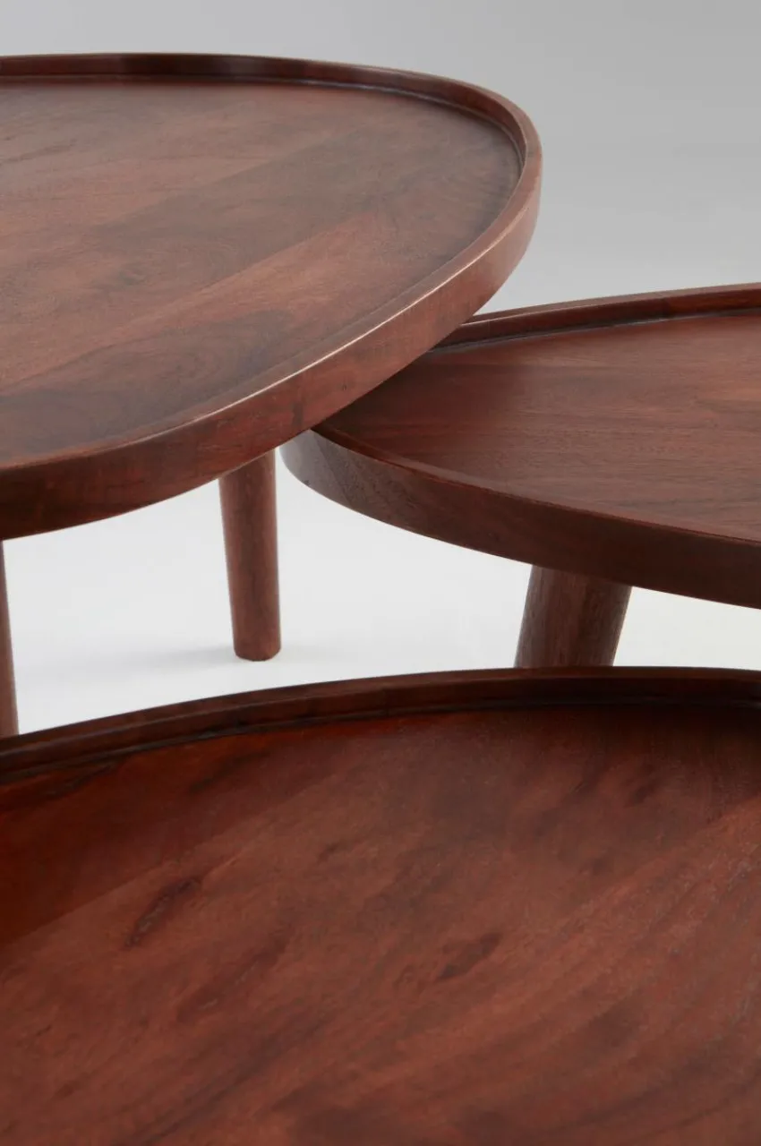 Bord|Jotex MANIAGO Soffbord 3-delar 64x95 Cm/55x84 Cm/45x68 Cm Brun