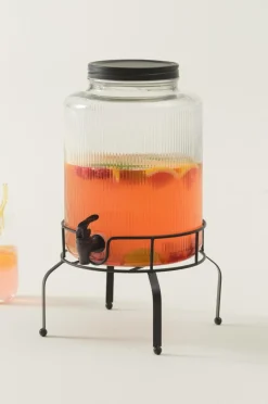 Kökstillbehör|Glas|Jotex MAXIM Behållare Med Tappkran Och Ställning Transparent