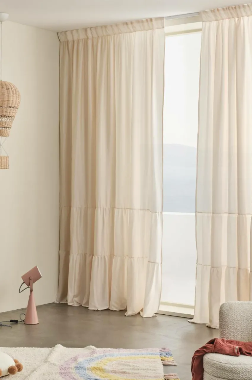 Barngardiner|Jotex MEAUX Multifunktionsgardin 2-pack Beige