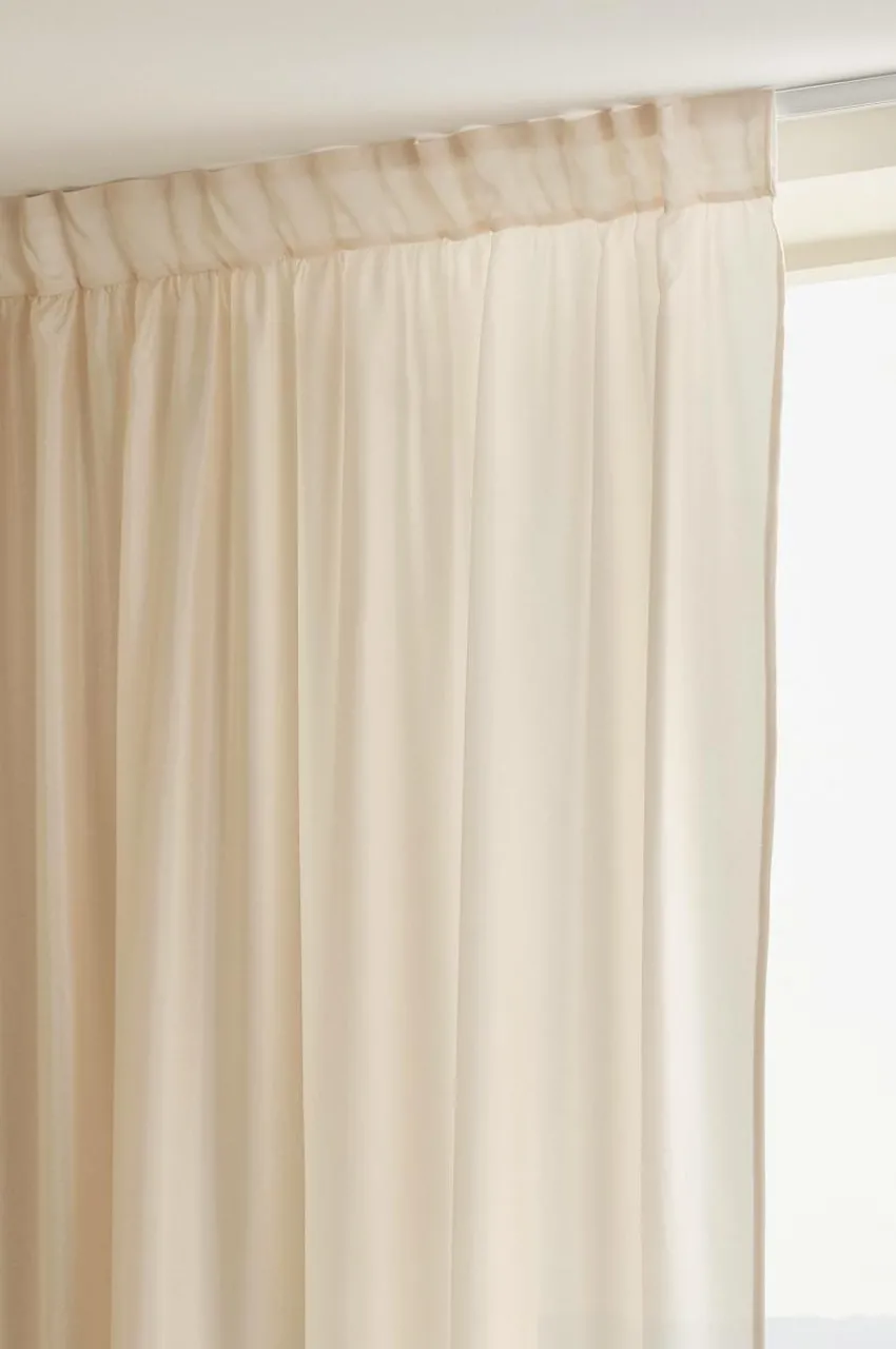 Barngardiner|Jotex MEAUX Multifunktionsgardin 2-pack Beige