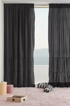 Barngardiner|Jotex MEAUX Multifunktionsgardin 2-pack Svart
