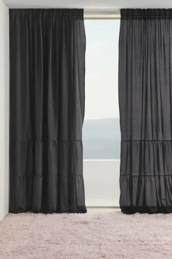 Barngardiner|Jotex MEAUX Multifunktionsgardin 2-pack Svart