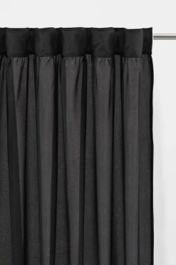 Barngardiner|Jotex MEAUX Multifunktionsgardin 2-pack Svart