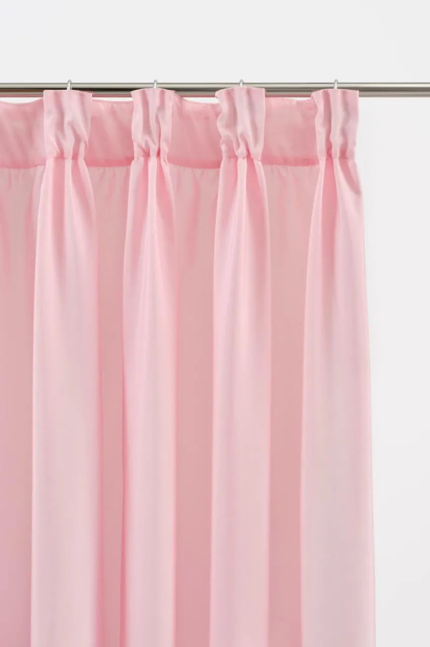 Barngardiner|Jotex MEAUX Multifunktionsgardin 2-pack Rosa