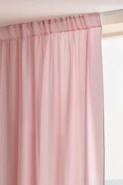Barngardiner|Jotex MEAUX Multifunktionsgardin 2-pack Rosa