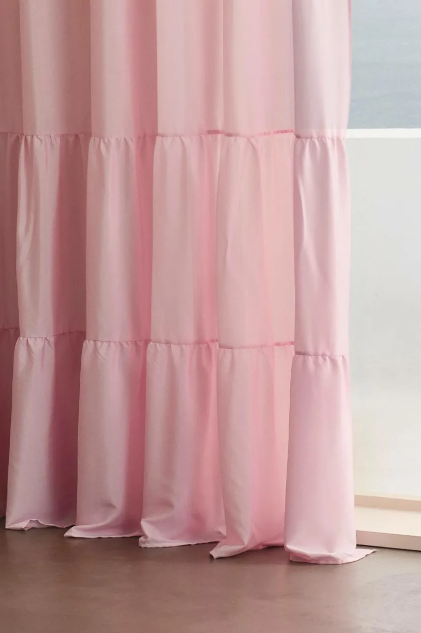 Barngardiner|Jotex MEAUX Multifunktionsgardin 2-pack Rosa