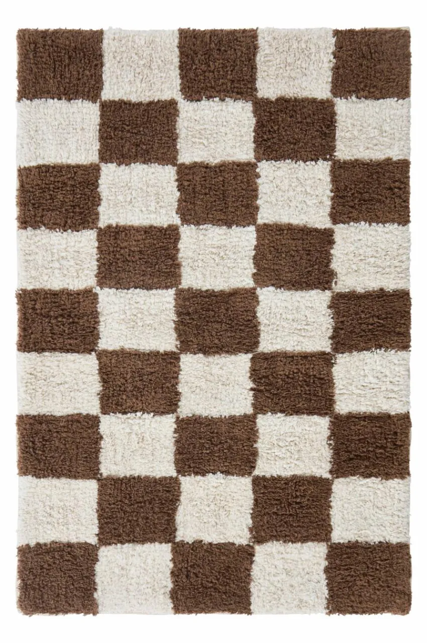 Badrumsmattor|Badrumsmattor|Jotex MELA Badrumsmatta Ekologisk 60x90 Cm Brun/naturvit
