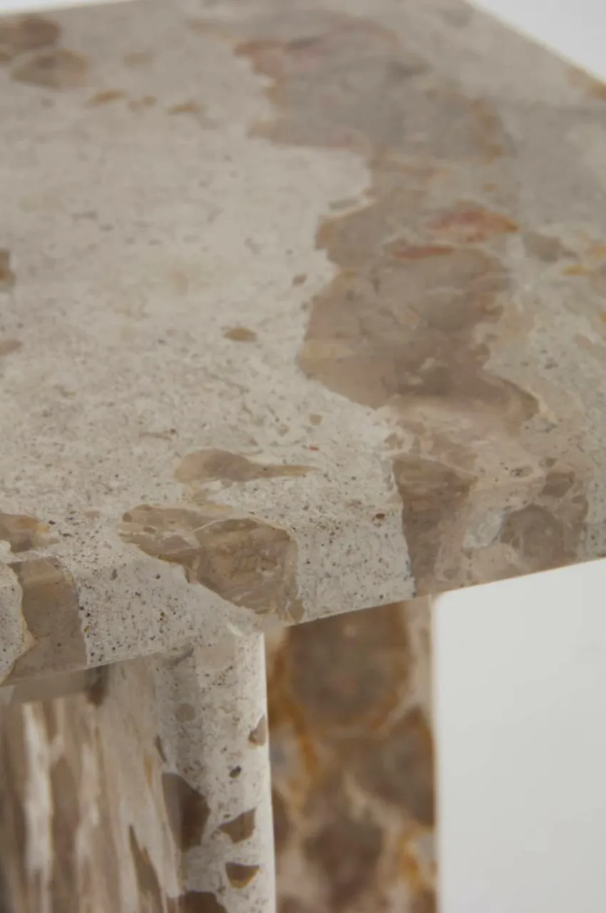 Bord|Jotex MELETO Sidobord Marmor 35x35 Cm Beige marmor