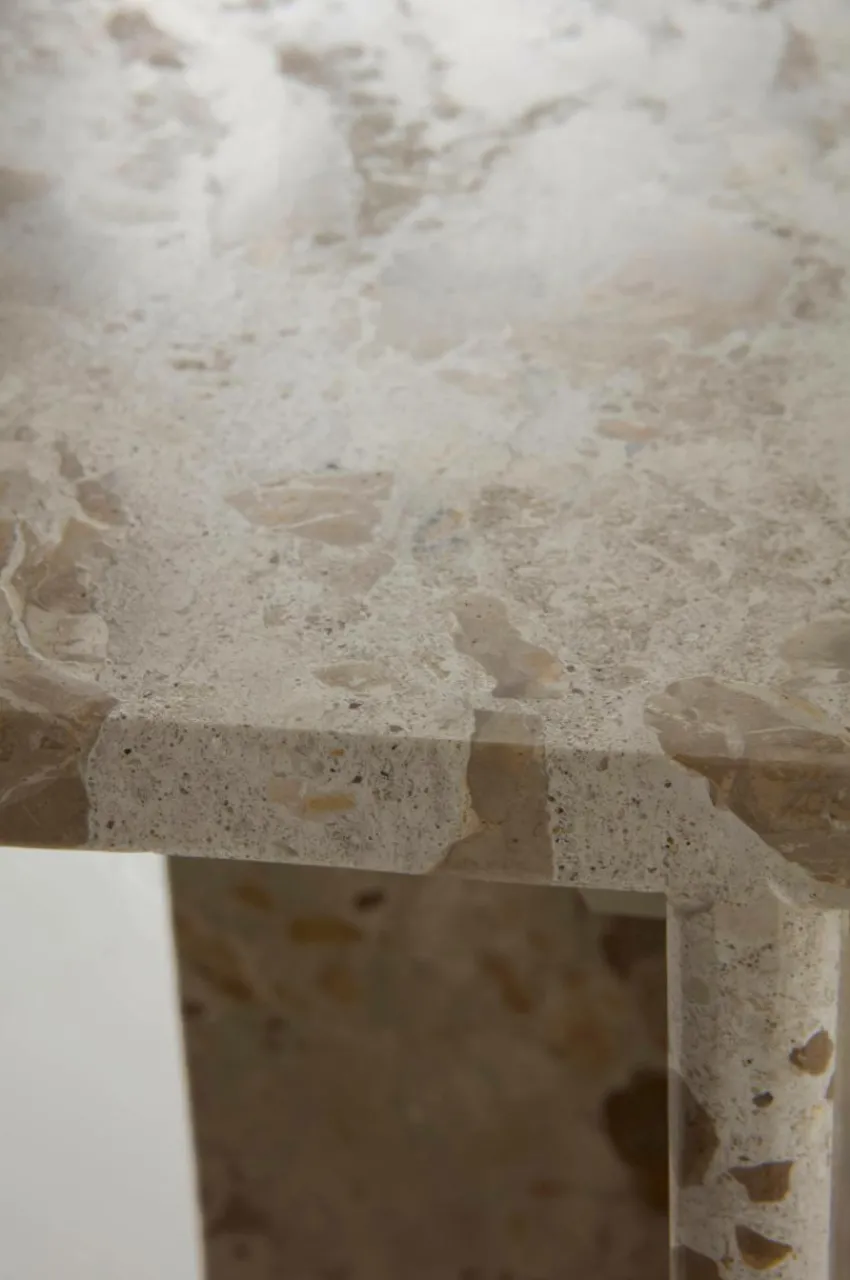 Bord|Jotex MELETO Sidobord Marmor 35x35 Cm Beige marmor