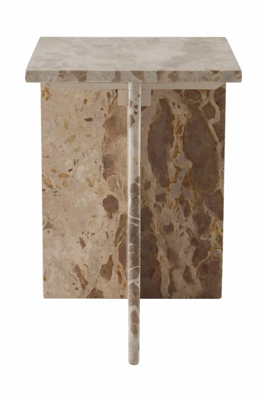 Bord|Jotex MELETO Sidobord Marmor 35x35 Cm Beige marmor