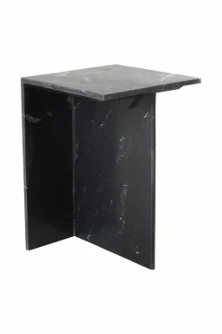 Bord|Jotex MELETO Sidobord Marmor 35x35 Cm Svart marmor