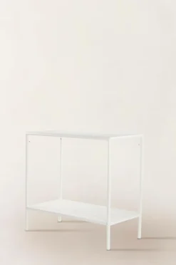 Utebord|Utemöbler|Jotex MENTON Avlastningsbord 50x100 Cm Vit