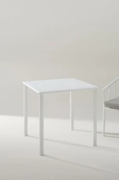 Utebord|Utemöbler|Jotex MENTON Matbord 75x75 Cm Vit