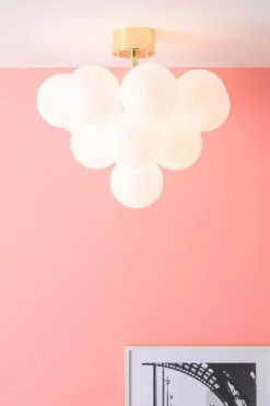 Taklampor|Jotex MERLOT Plafond Mässing/vit