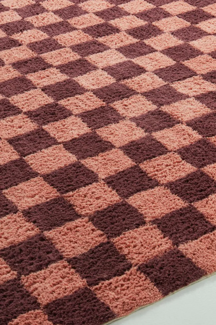 Bomulls- & Trasmattor|Jotex META Bomullsmatta 170x240 Cm Vinröd/rosa