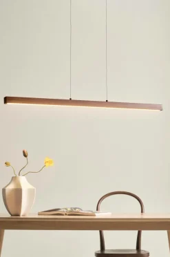 Taklampor|Jotex METIS Taklampa LED Valnötsbrun