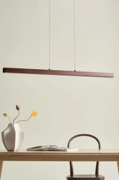 Taklampor|Jotex METIS Taklampa LED Valnötsbrun