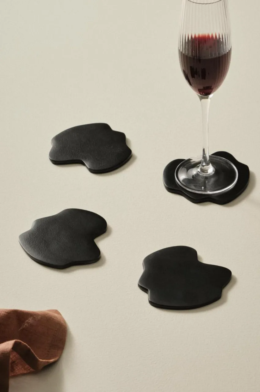 Kökstillbehör|Juldukning|Jotex MICAH Glasunderlägg 4-pack Svart