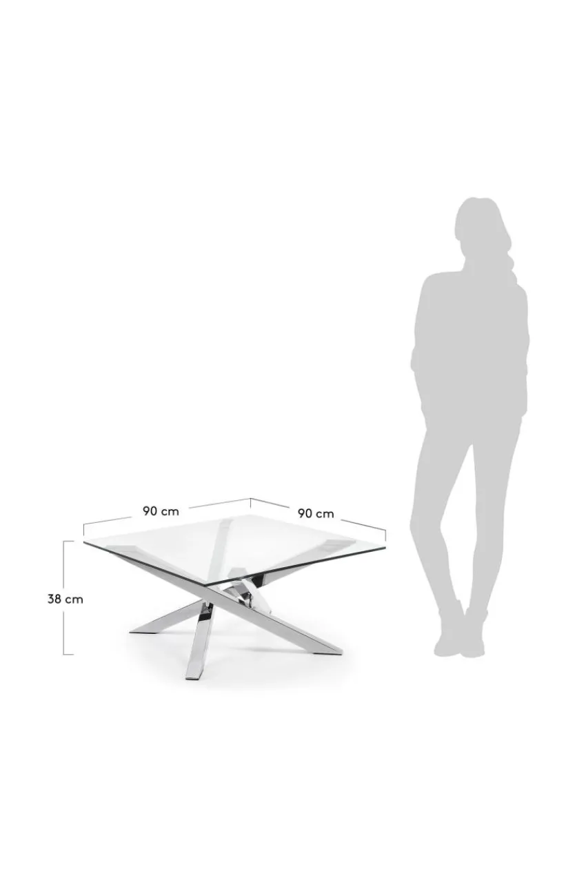 Bord|Jotex MIKADO Soffbord 90x90 Cm Transparent