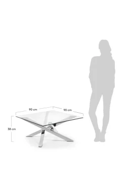 Bord|Jotex MIKADO Soffbord 90x90 Cm Transparent