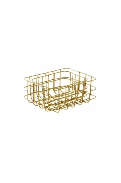 Badrumstillbehör|Prydnadssaker|Jotex MILA Korg 2-pack Antikguld